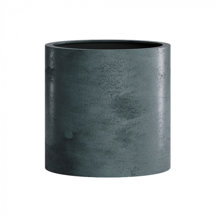 Кашпо CONCRETIKA CYLINDER OCEAN GREEN D25H25