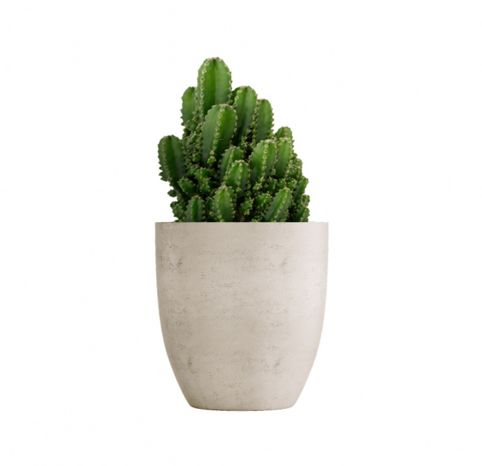 Кашпо CONCRETIKA VASE 3 CONCRETE WHITE D50H55