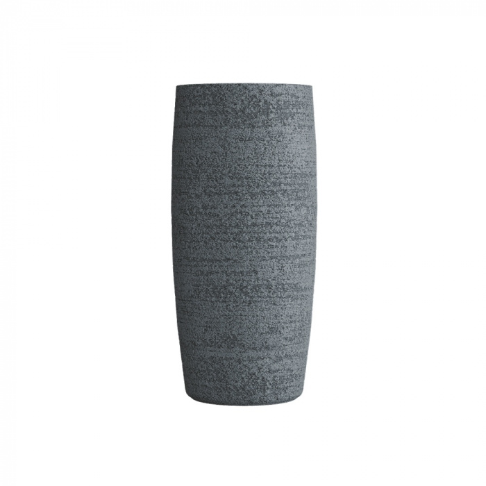 Кашпо CONCRETIKA CIGAR EROSIA GREY D43H92