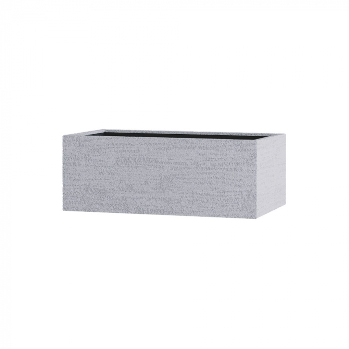Кашпо CONCRETIKA BALCONY EROSIA WHITE 40x20x15