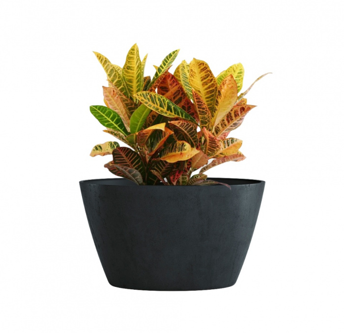 Кашпо CONCRETIKA BOWL ANTHRACITE D80H45