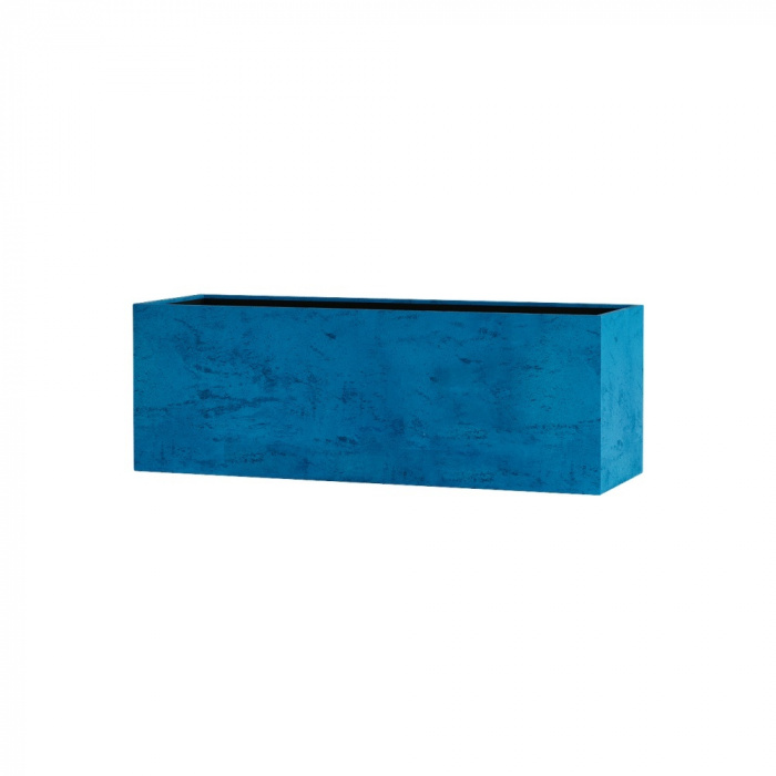 Кашпо CONCRETIKA BALCONY COBALT BLUE 60x20x20