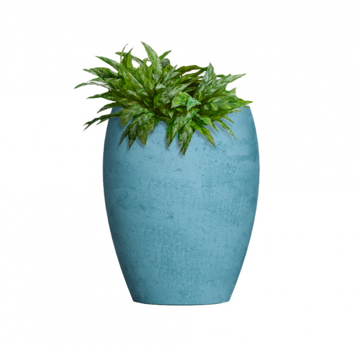 Кашпо CONCRETIKA OVAL BLUE SKY D30H41