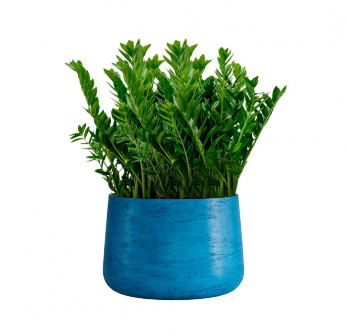 Кашпо CONCRETIKA CONE COBALT BLUE D60H42