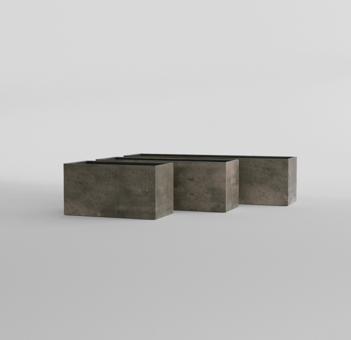 Кашпо CONCRETIKA BALCONY BREZENT GREY 80x20x15