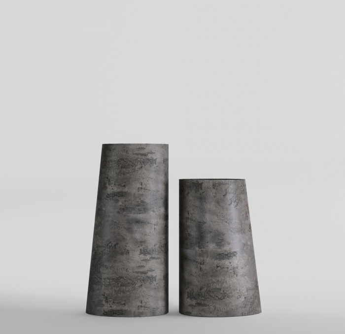 Кашпо CONCRETIKA DUET CONCRETE GREY DARK D41H82