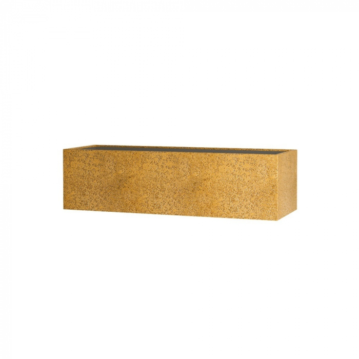 Кашпо CONCRETIKA BALCONY RICH GOLD 80x20x20