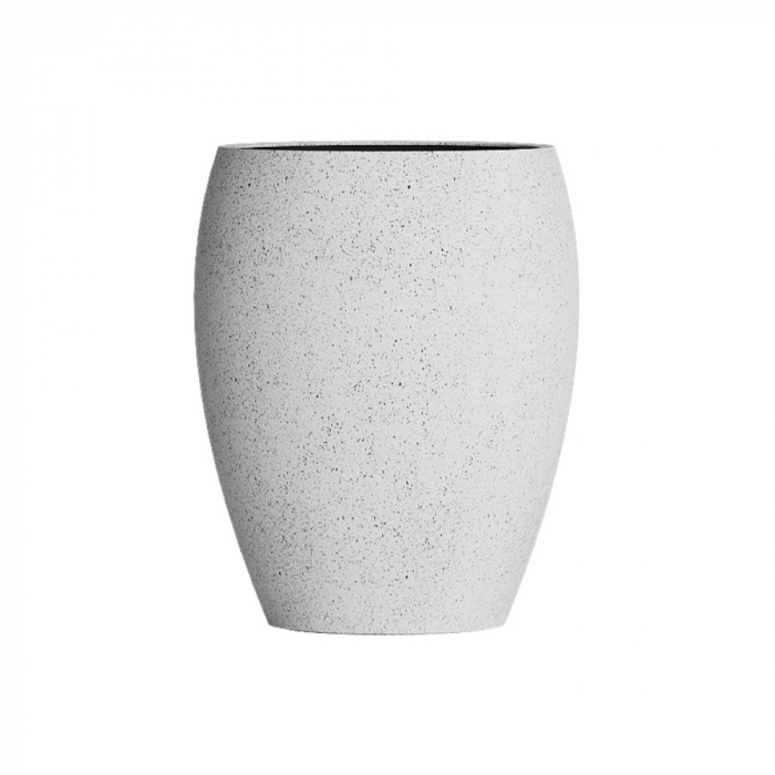 Кашпо CONCRETIKA OVAL EGG WHITE D30H41
