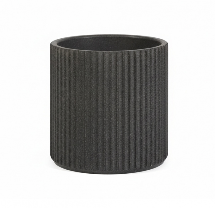 Кашпо CONCRETIKA RIFLOU BASALT R D30H30