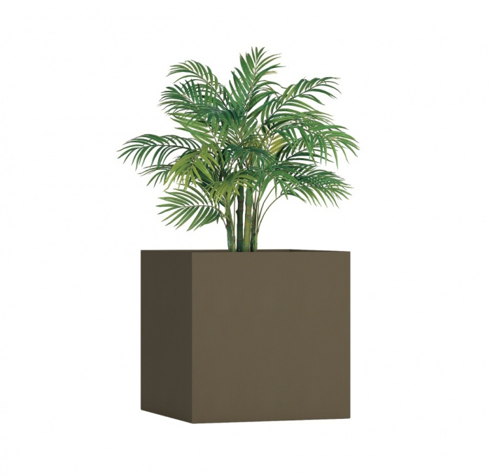 Кашпо CONCRETIKA CUBE OLIVE 90x90x90