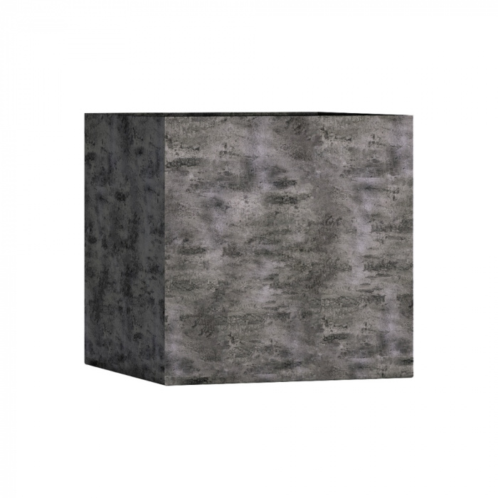 Кашпо CONCRETIKA CUBE CONCRETE GREY DARK 80x80x80