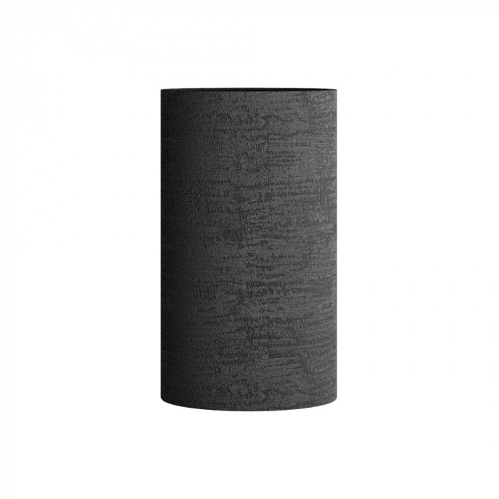 Кашпо CONCRETIKA CYLINDER EROSIA BLACK D45H80