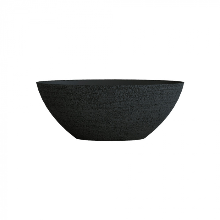 Кашпо CONCRETIKA BONSAY EROSIA BLACK D50H19