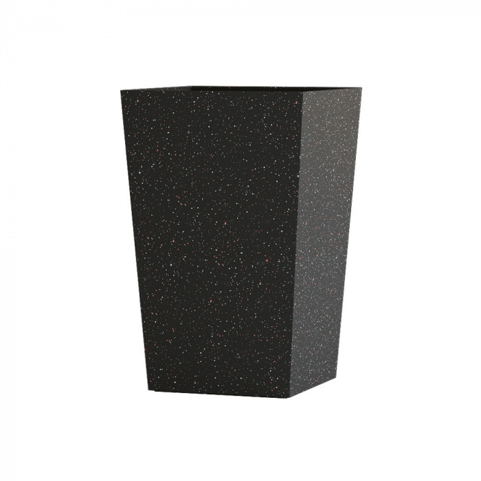 Кашпо CONCRETIKA CONIC EGG BLACK 40x40x70