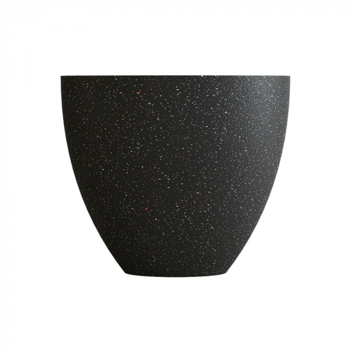 Кашпо CONCRETIKA UPON EGG BLACK D85H75