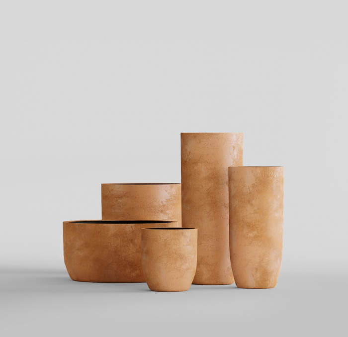 Кашпо CONCRETIKA YAR CLASSIC CLAY D40H87