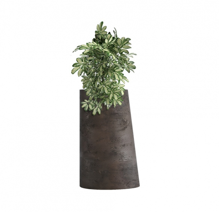 Кашпо CONCRETIKA DUET TAUPE CONCRETE D41H82