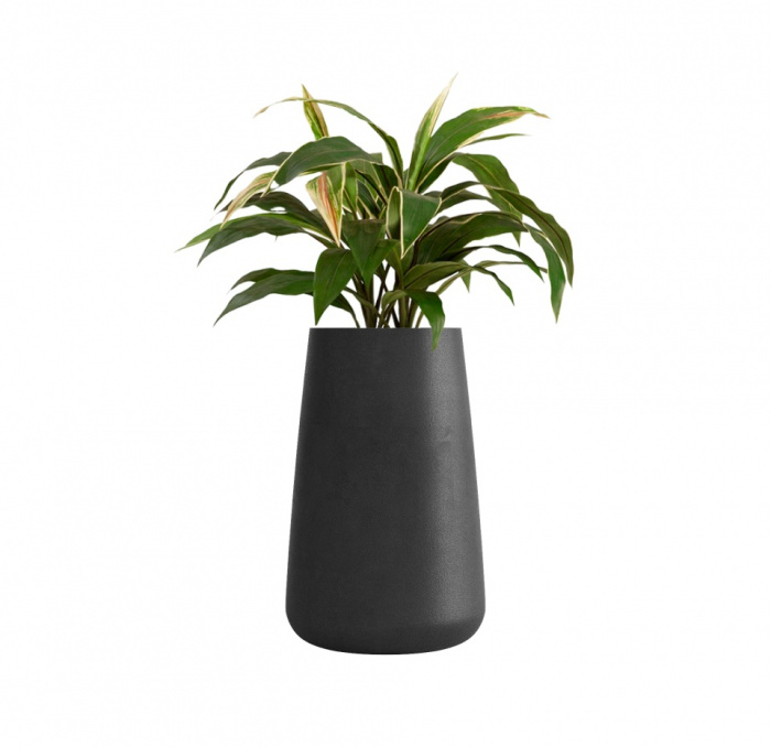 Кашпо CONCRETIKA CONE NERO D36H75
