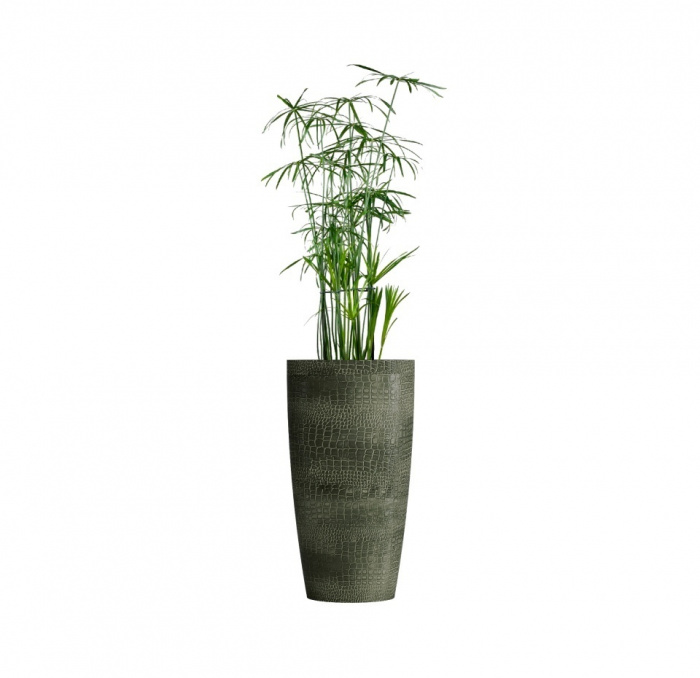 Кашпо CONCRETIKA CONUS CAYMAN GREEN D40H80