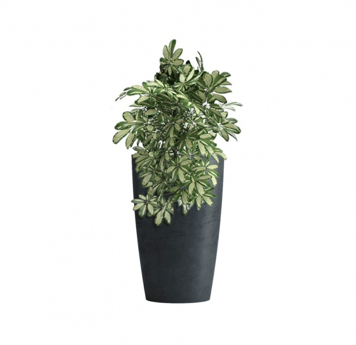 Кашпо CONCRETIKA CONUS ANTHRACITE D39H60