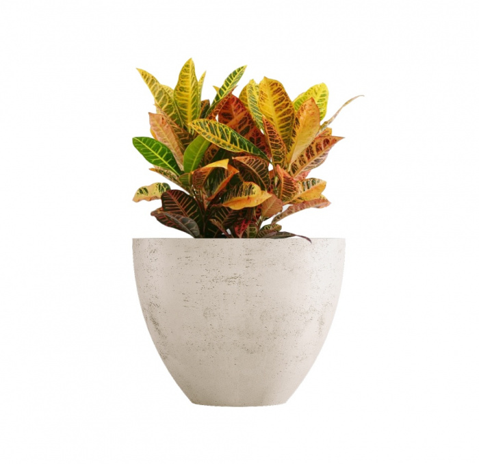 Кашпо CONCRETIKA UPON CONCRETE WHITE D65H55
