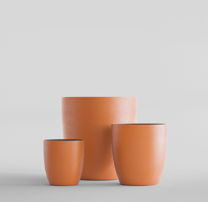 Кашпо CONCRETIKA VASE 3 CARROT D75H82