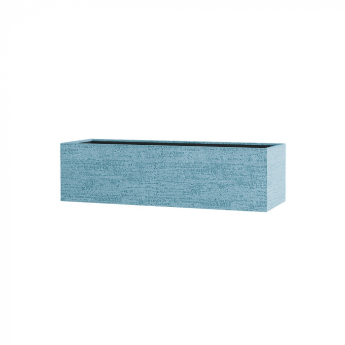 Кашпо CONCRETIKA BALCONY EROSIA BLUE 80x20x20