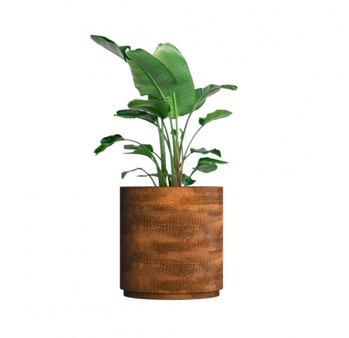 Кашпо CONCRETIKA CYLINDER XL CAYMAN BROWN D80H85