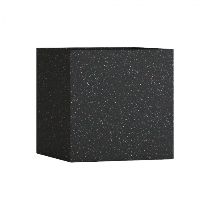 Кашпо CONCRETIKA CUBE EGG BLACK 70x70x70