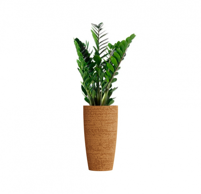 Кашпо CONCRETIKA CONUS EROSIA OCHRE D30H55