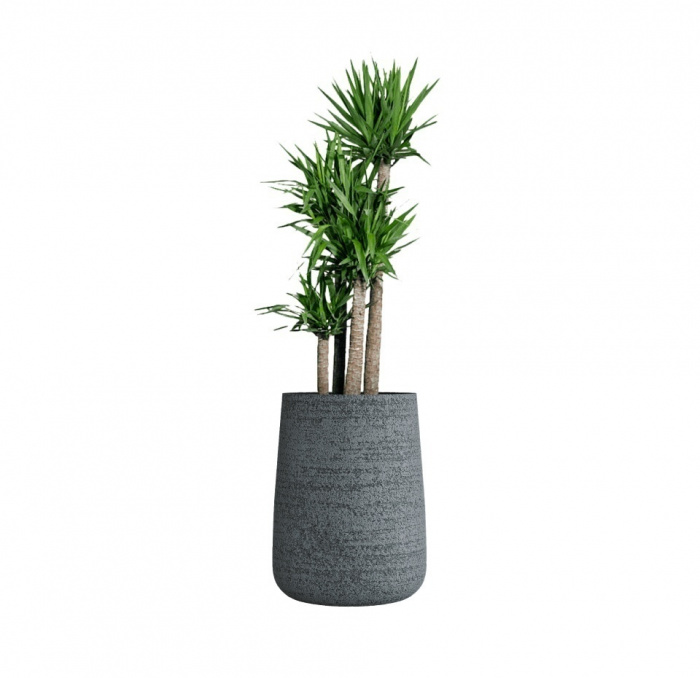 Кашпо CONCRETIKA CONE EROSIA GREY D38H60