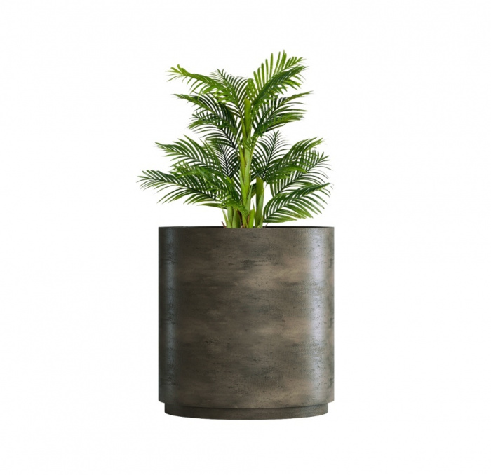 Кашпо CONCRETIKA CYLINDER XL BREZENT GREY D100H105