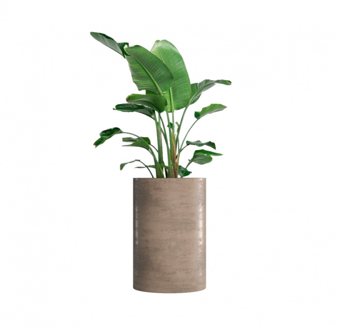 Кашпо CONCRETIKA CYLINDER SMOKEY GREY D60H90