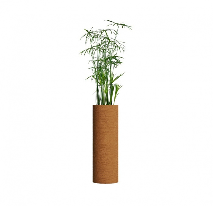 Кашпо CONCRETIKA CYLINDER EROSIA OCHRE D30H90