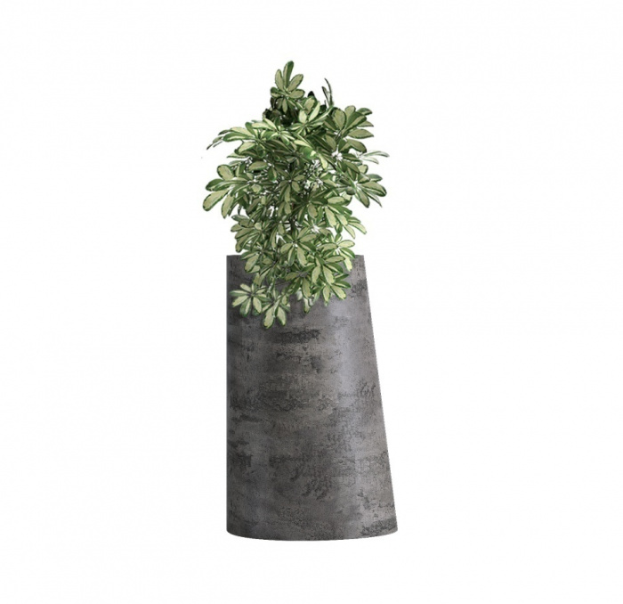 Кашпо CONCRETIKA DUET CONCRETE GREY DARK D41H82