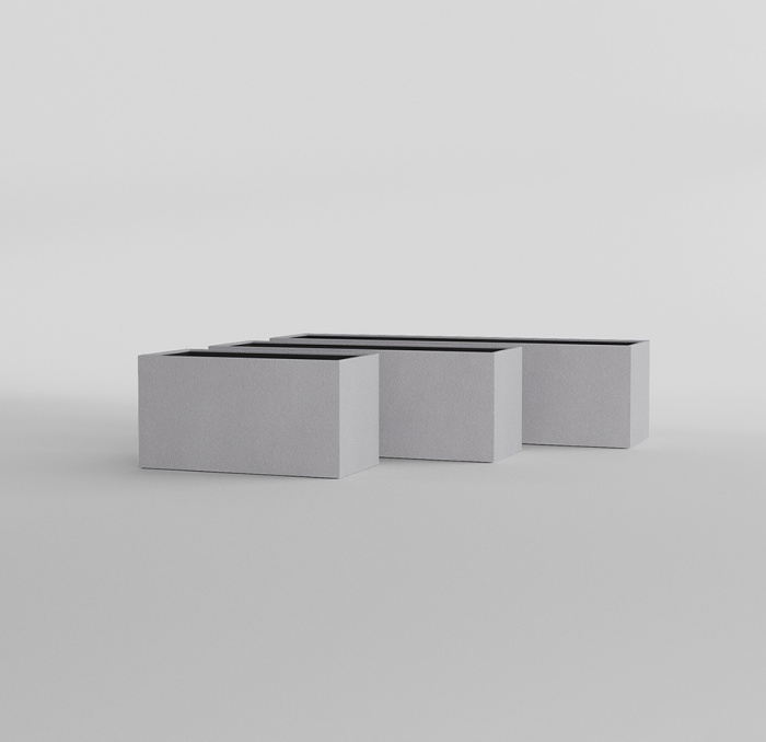 Кашпо CONCRETIKA BALCONY SHALE 40x20x20