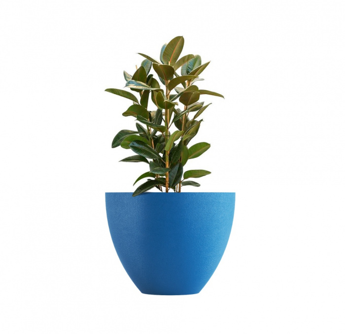 Кашпо CONCRETIKA UPON DARK BLUE D85H75
