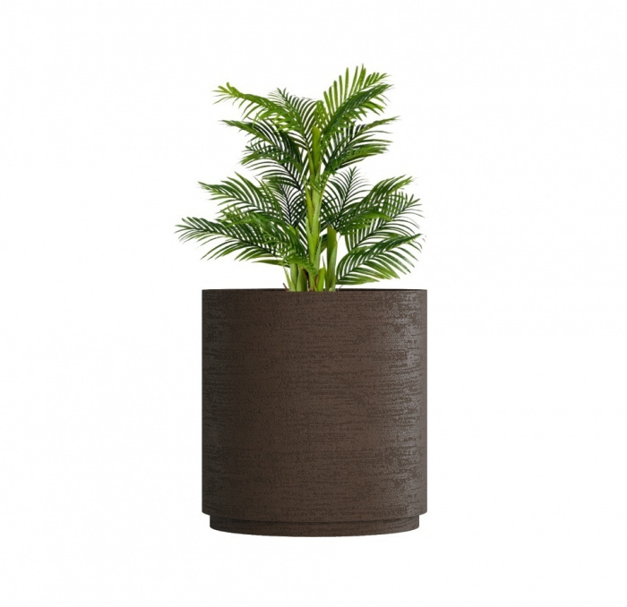 Кашпо CONCRETIKA CYLINDER XL EROSIA BROWN D100H105