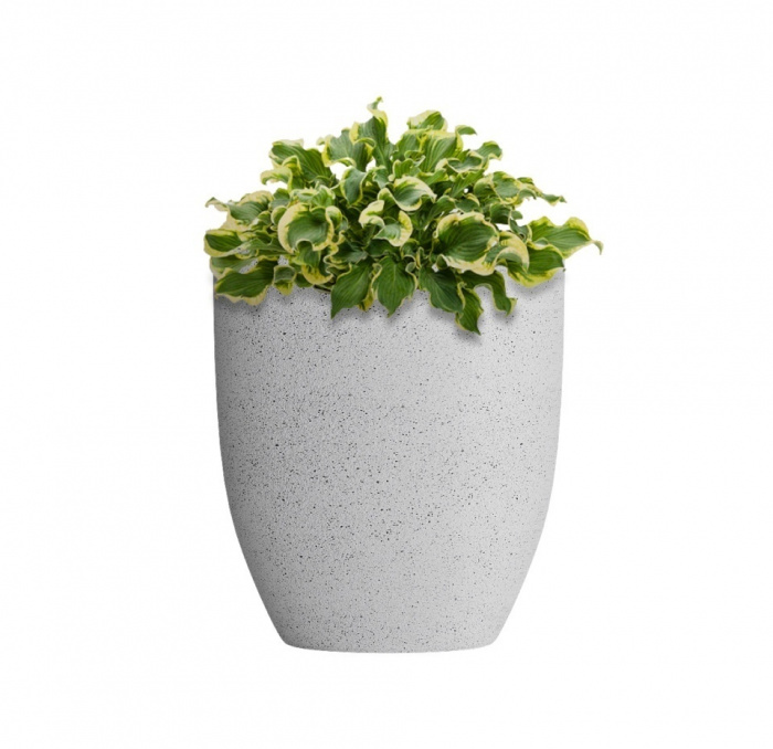 Кашпо CONCRETIKA VASE 3 EGG WHITE D40H45