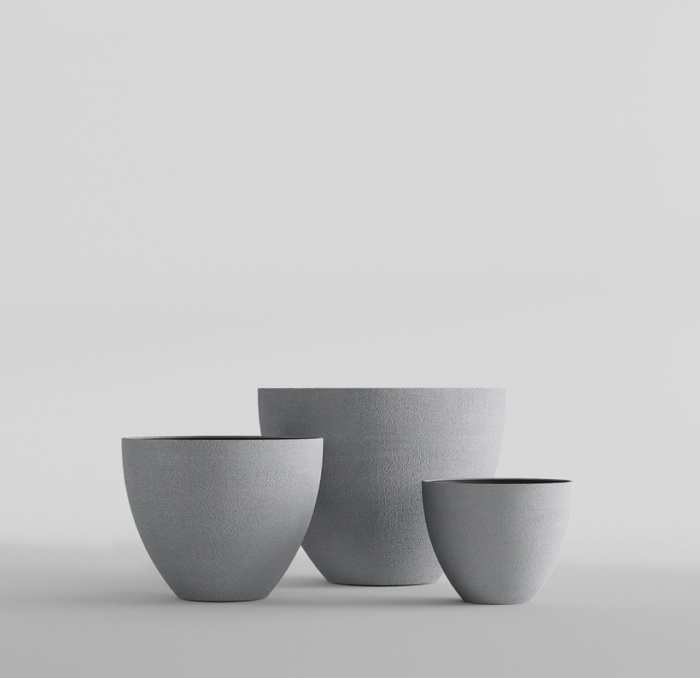 Кашпо CONCRETIKA UPON LONDON GREY D45H35