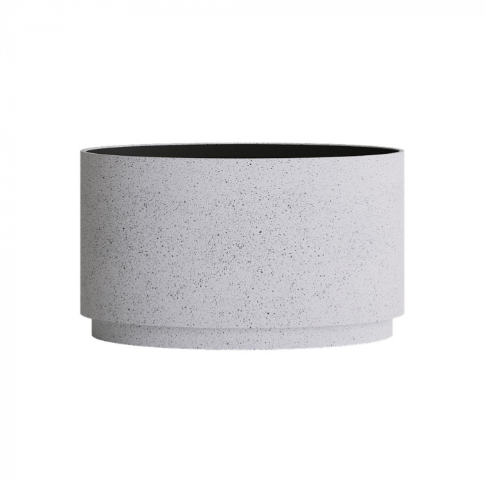 Кашпо CONCRETIKA CYLINDER XL EGG WHITE D70H45