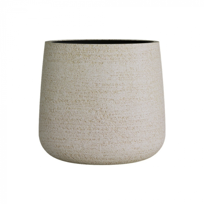 Кашпо CONCRETIKA CONE EROSIA YELLOW D32H36