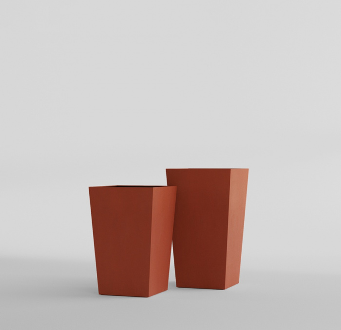 Кашпо CONCRETIKA CONIC TERRACOTTA 40x40x70