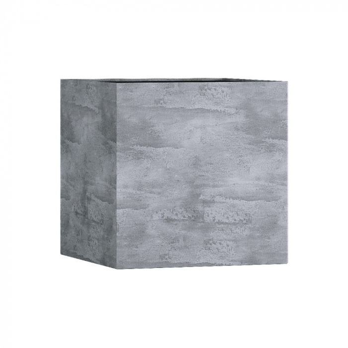 Кашпо CONCRETIKA CUBE CONCRETE GREY LIGHT 50x50x50