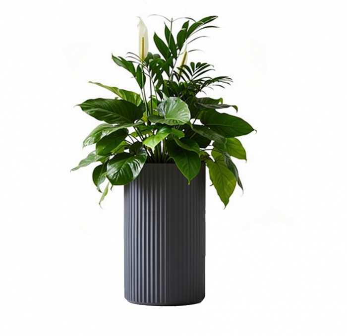 Кашпо CONCRETIKA RIFLOU MARENGO R D30H60