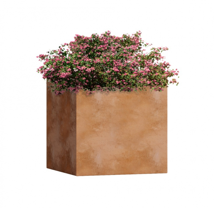 Кашпо CONCRETIKA CUBE CLASSIC CLAY 30x30x30