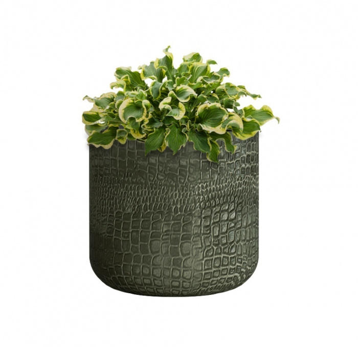 Кашпо CONCRETIKA TOPPER CAYMAN GREEN D40H40
