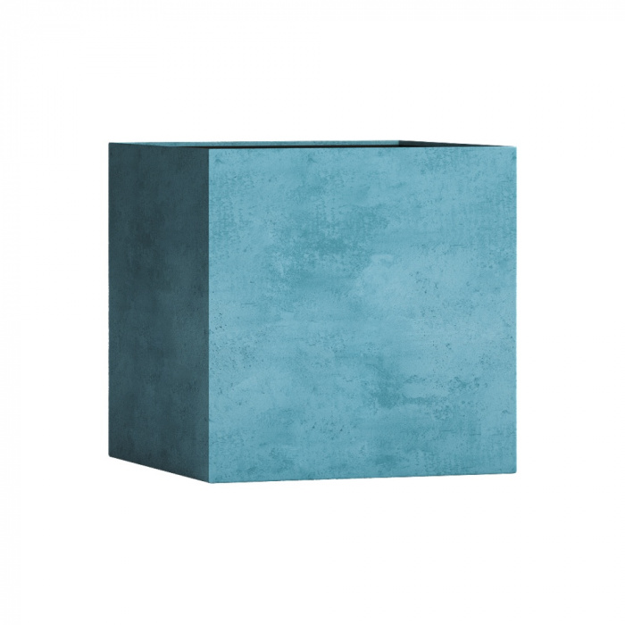 Кашпо CONCRETIKA CUBE BLUE SKY 70x70x70