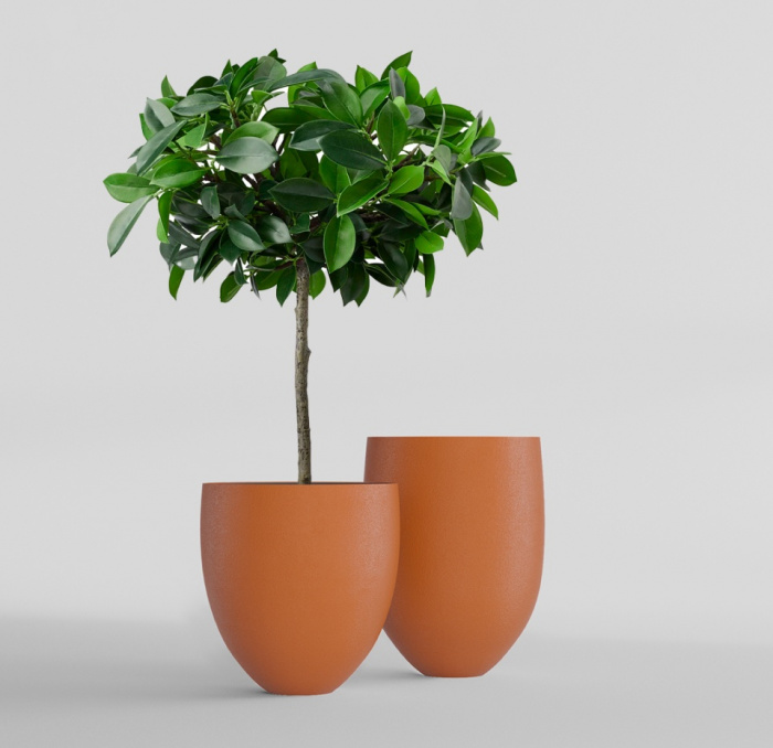 Кашпо CONCRETIKA BARREL CARROT D41H60