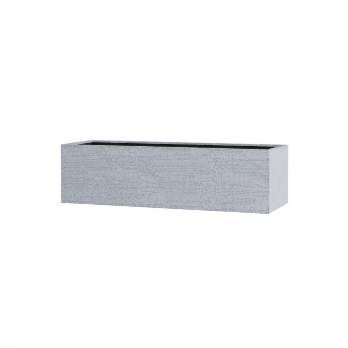 Кашпо CONCRETIKA BALCONY EROSIA WHITE 80x20x20
